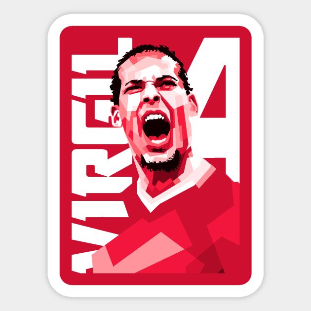 Virgil van dijk Sticker by Danwpap2